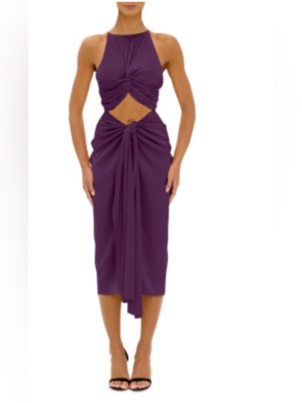 ANDREA IYAMAH Reni Plum Dress in Satin NWT Small - Picture 5 of 13
